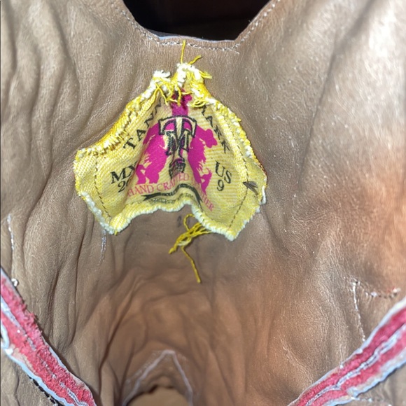 Brand New Tanner Mark red fringe cowboy boots - Picture 4 of 6